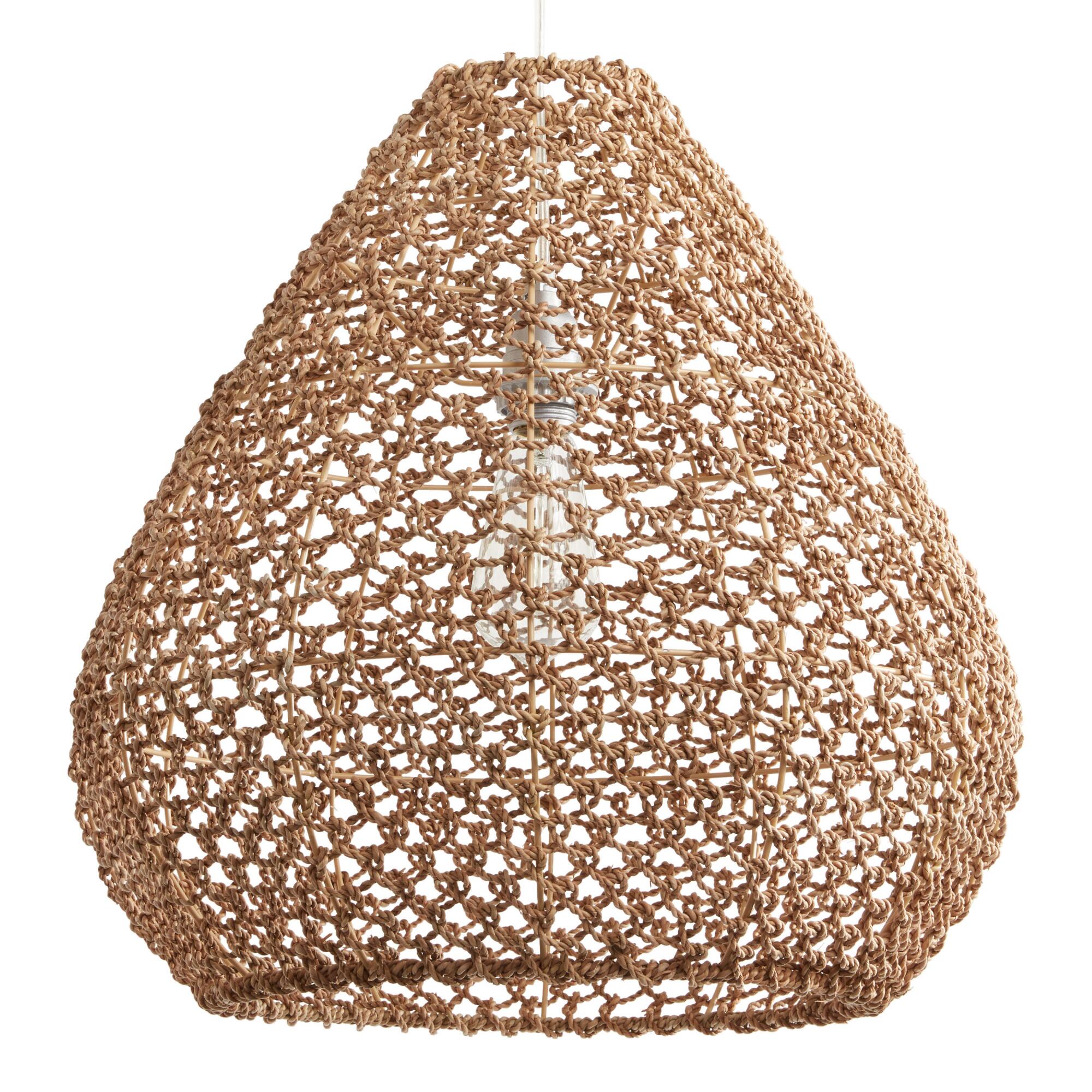 Natural Seagrass Teardrop Vicente Pendant Shade by World Market