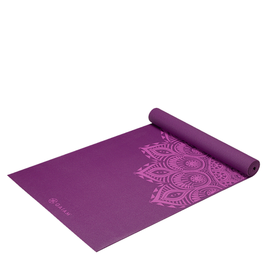 6mm Yoga Mat Purple Mandala
