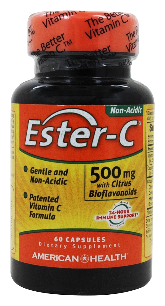 American Health - Ester-C with Citrus Bioflavonoids 500 mg. - 60 Capsules