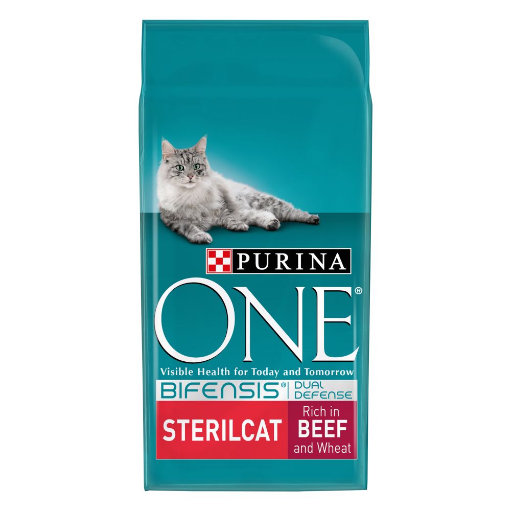 Purina ONE Sterilcat Beef & Wheat Dry Cat Food - 3kg