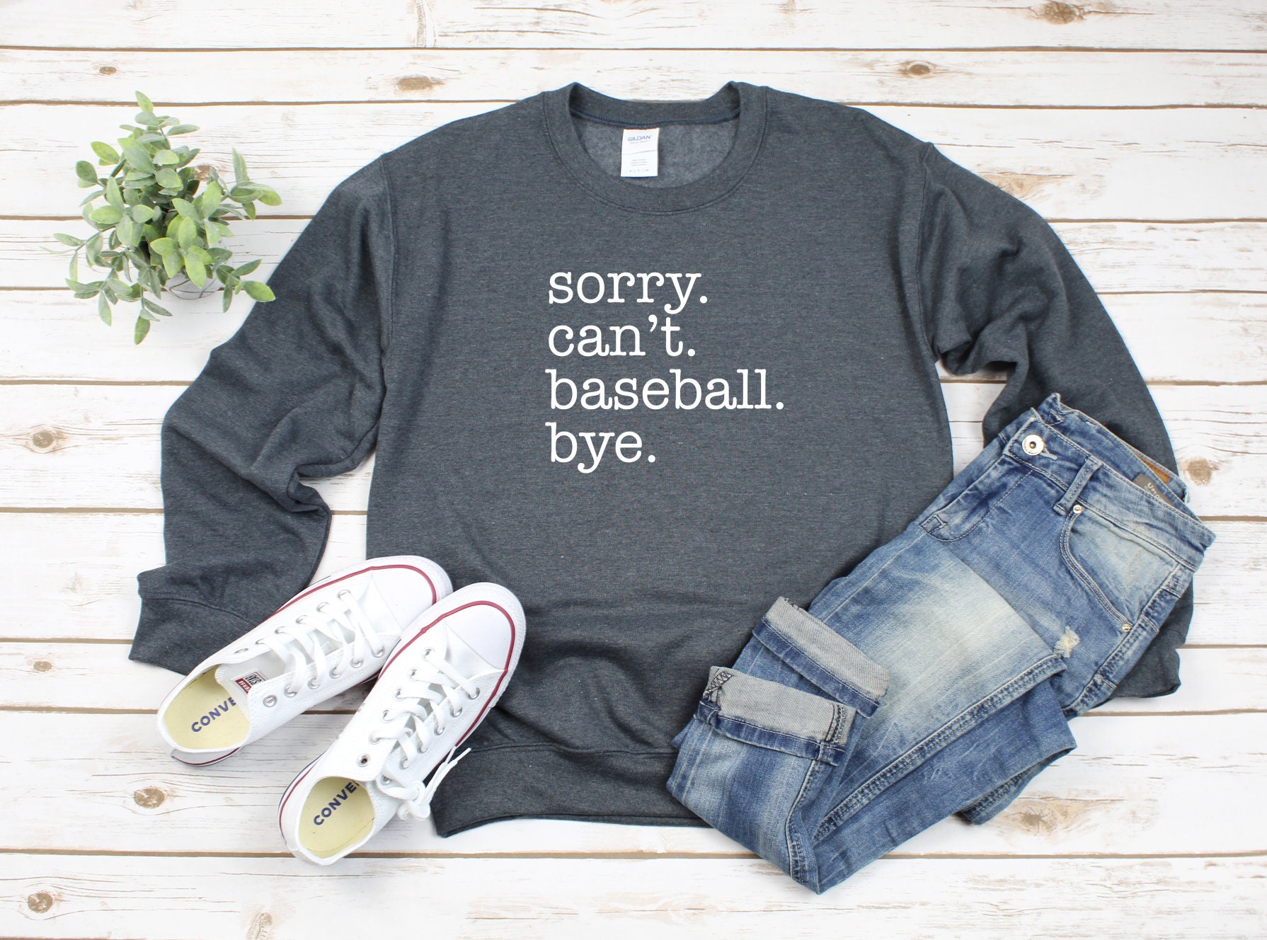 Sorry Can't Baseball Bye Heavy Blend Crewneck Sweatshirt, Sweater, Gift For Fan, Mom Squad, Game Day