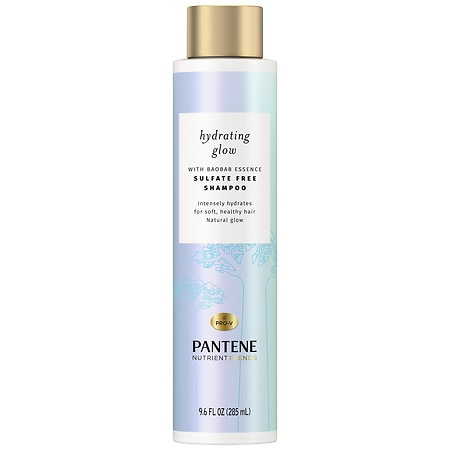 Pantene Nutrient Blends Hydrating Glow with Baobab Essence Shampoo, Sulfate- and Silicone-free - 9.6 fl oz