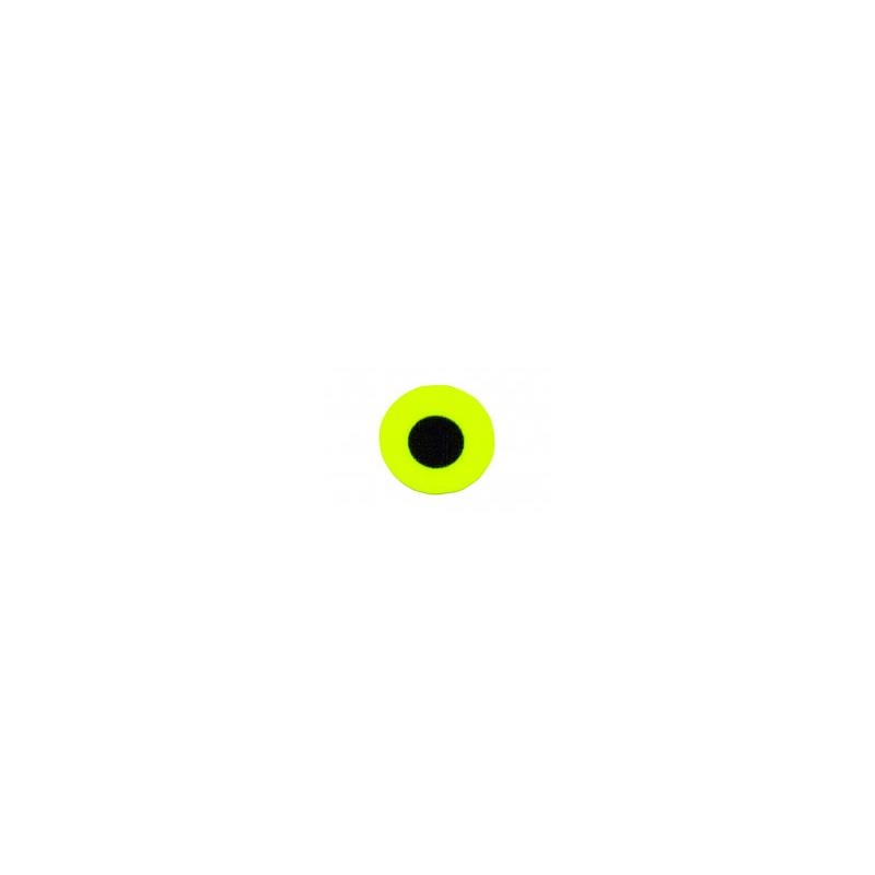Flat Eyes Fluo Yellow 6,0 mm