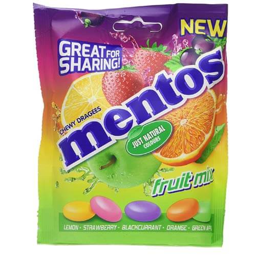 Mentos Fruit Mix Bag 140g