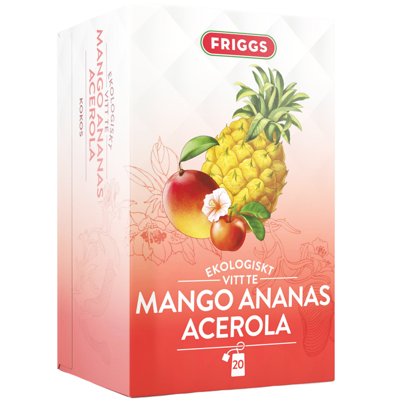 Eko Te Mango, Ananas & Acerola 36g - 63% rabatt