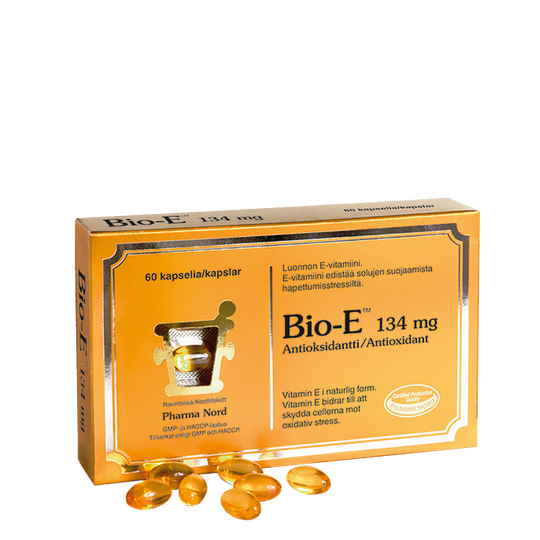 Bio-E 134 mg, 60 kapslar