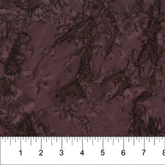 Batik Blender - Hickory Plum From Banyan Shadows Collection By Northcott Fabrics 100% Cotton