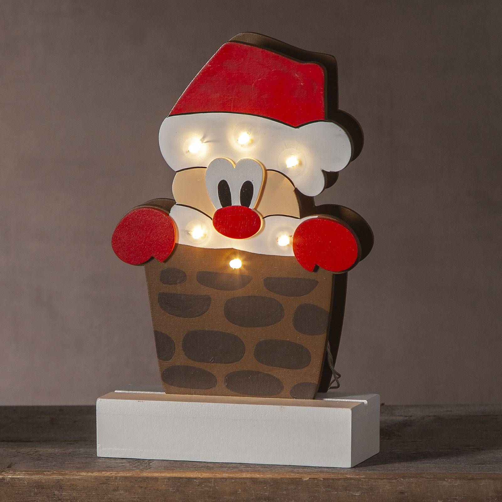 LED-koristevalaisin joulupukki Freddy