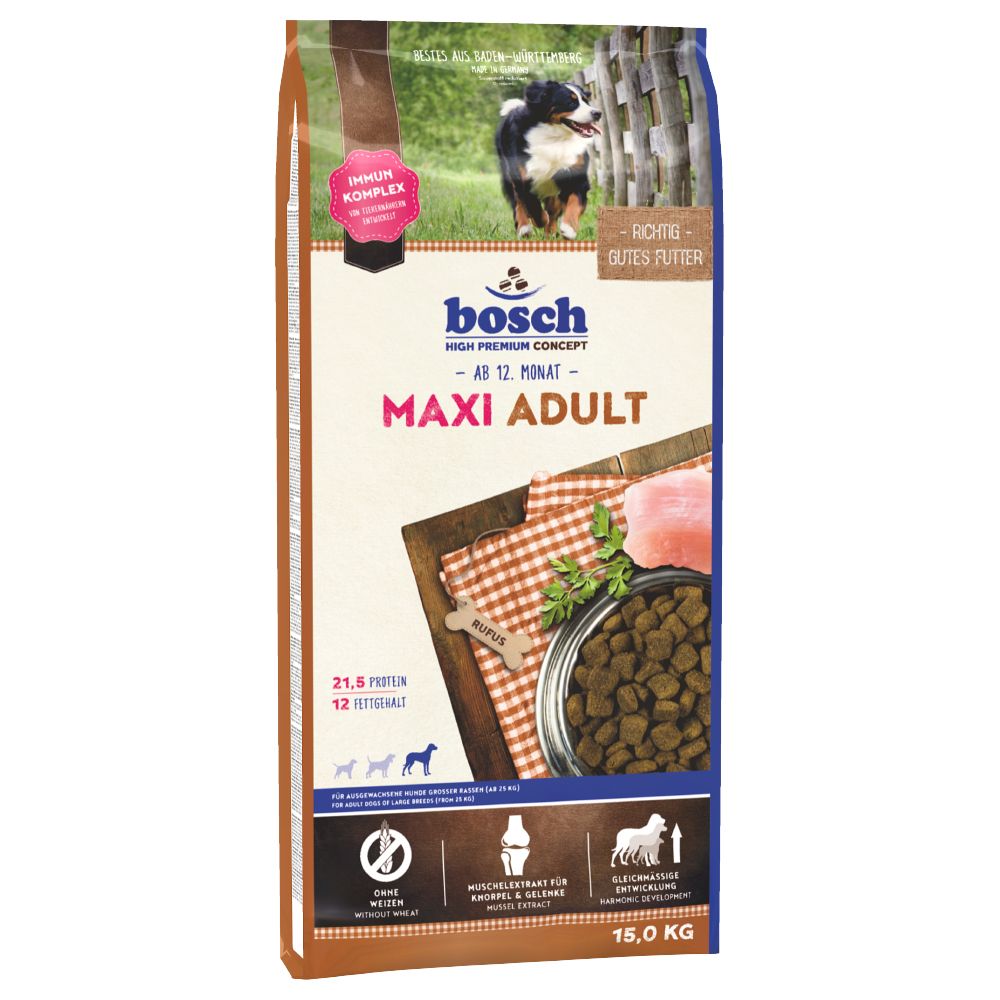 bosch Maxi Adult Dry Dog Food - Economy Pack: 2 x 15kg