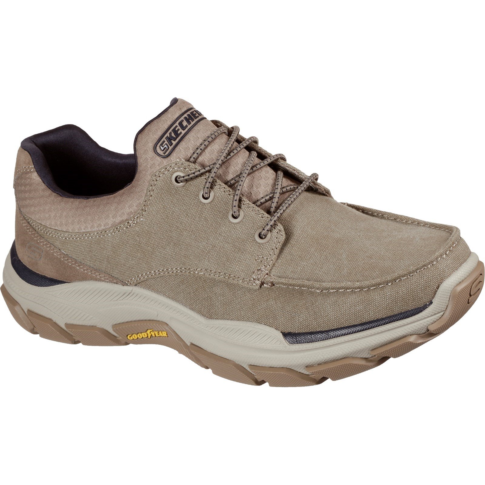 Skechers Men's Respected Loleto Slip On Trainer Taupe 32194 - Taupe 12