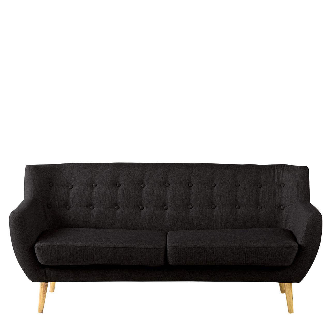 MIAMI 2½ pers. sofa sort // Forventes på lager i efteråret