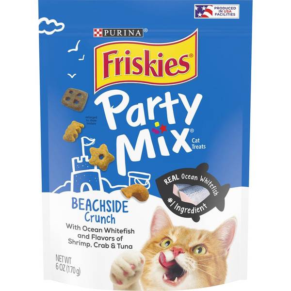 Friskies 6 oz Party Mix Beachside Crunch Cat Treats