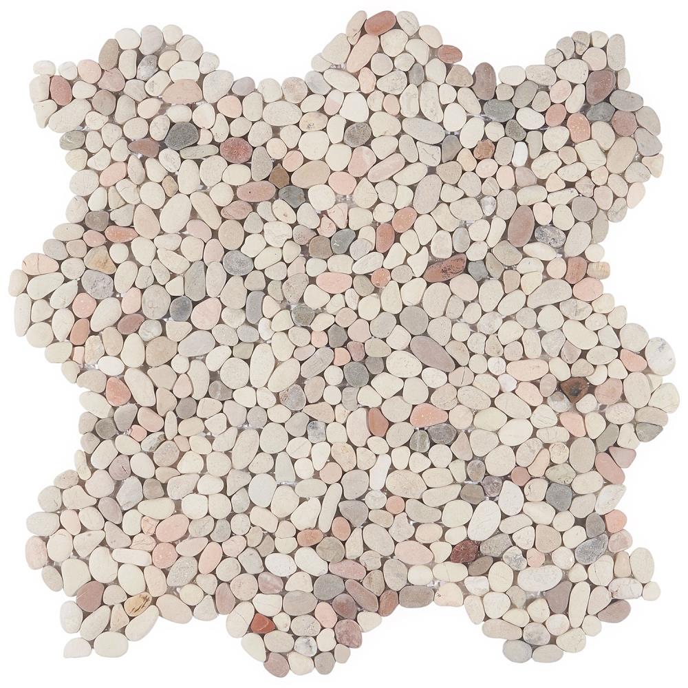 Lowe's Landscape Light Blend 3-in x 6-in Natural Pebble Wall Tile Sample | EXT3RD105024