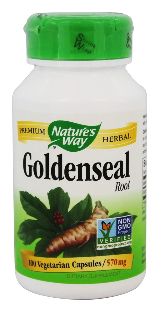 Nature's Way - Goldenseal Root 570 mg. - 100 Vegetarian Capsules