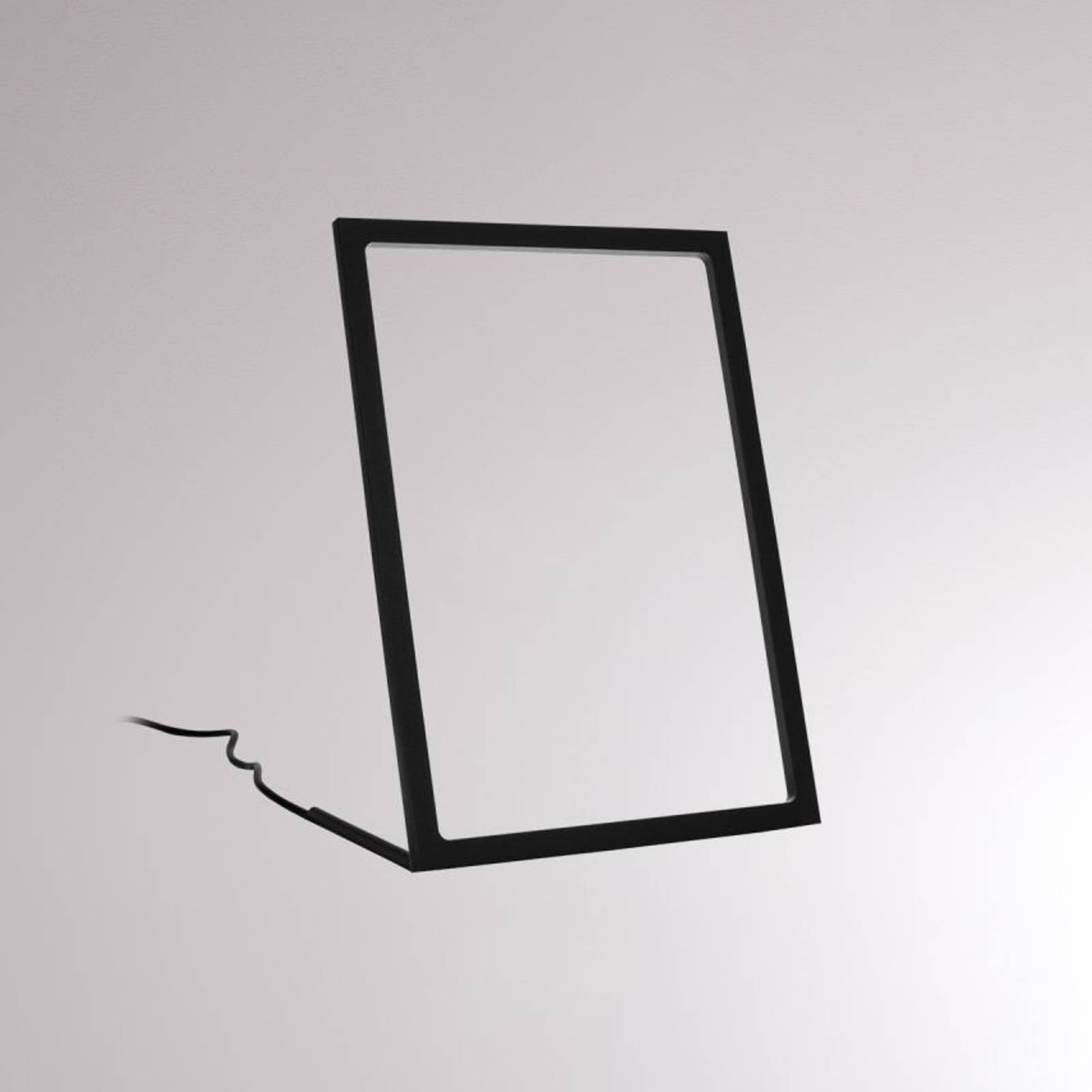 LOUM Gone -LED-pöytälamppu, musta, korkeus 29,5 cm