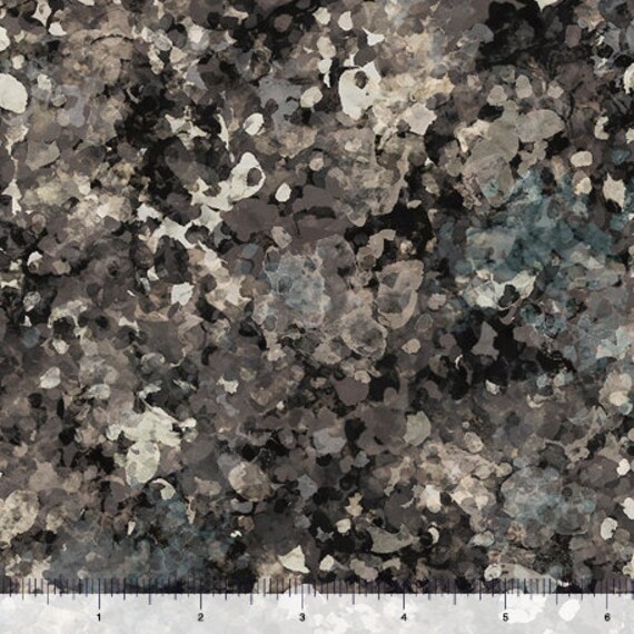 Charcoal Texture Blender From Origins Collection By Dan Morris For Quilting Treasure Fabric - 100% Quilt Shop Cotton