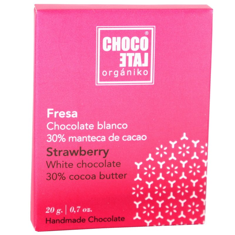Eko Vit Choklad Med Jordgubbar - 33% rabatt