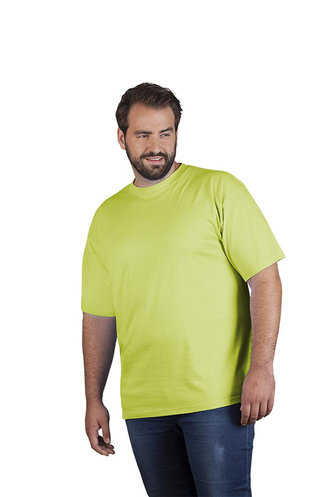 Premium T-Shirt Plus Size Herren, Wilde Limette, 4XL