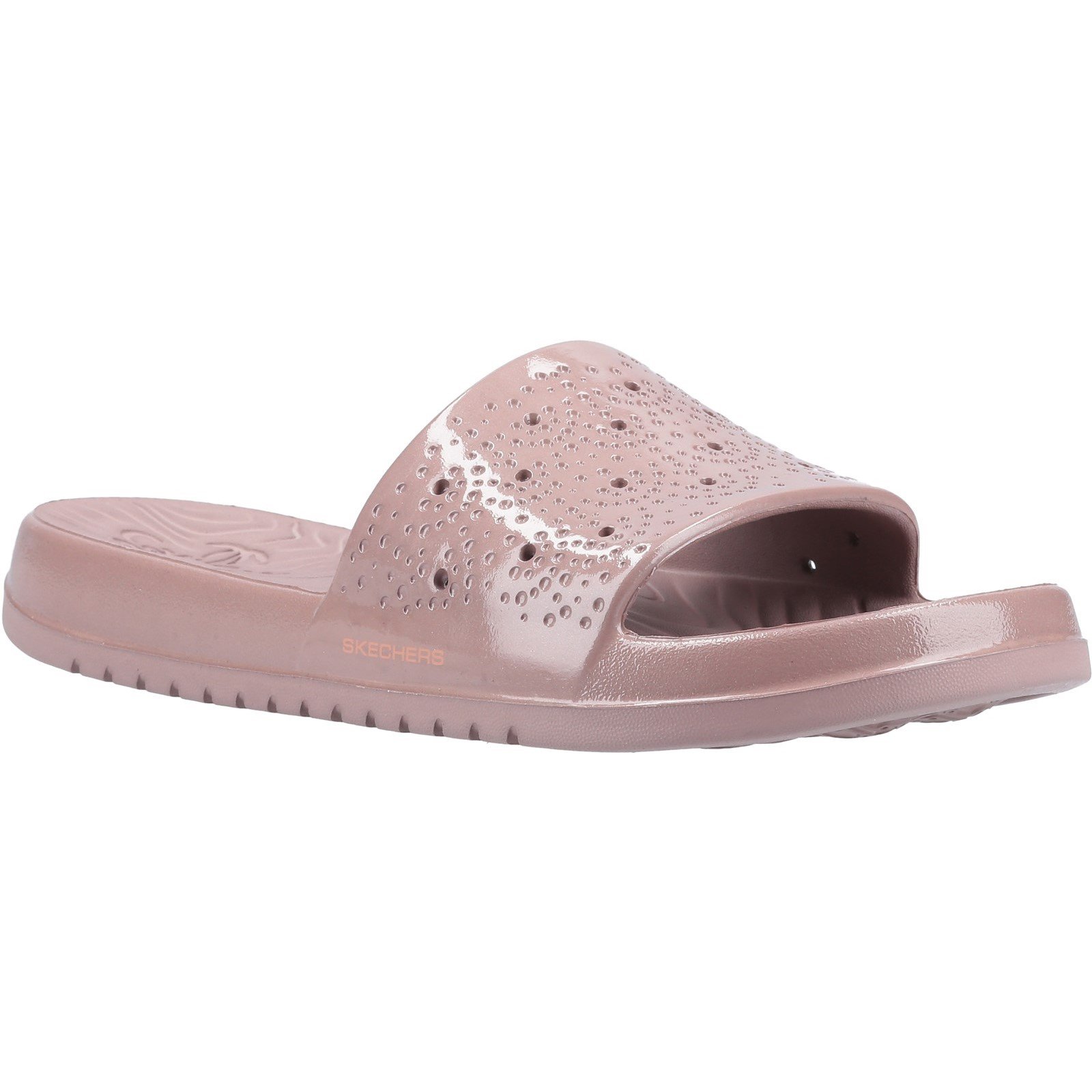 Skechers Women's Gleam Sizzling Slide Sandal Rose Gold 32373 - Rose Gold 2