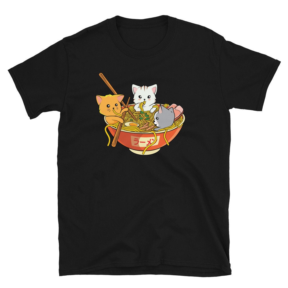 Ramen Noodles Shirt, Kawaii Cat Otaku Lover Gift, Noodle Gifts, Japanese, Koreaboo Korean Tee