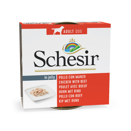 Osta Schesir-säästöpakkaus 24 x 150 g - kana & nauta netistä |  