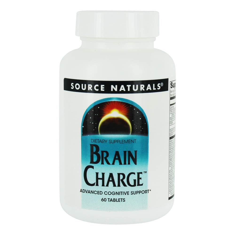 Source Naturals - Brain Charge Advanced Cognitive Support - 60 Tablets
