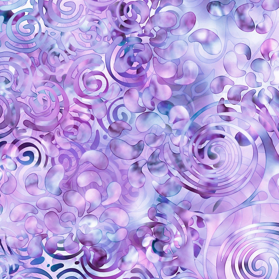 Swirling Texture Ombre Blender in Wisteria From Effervescence Collection By Dan Morris For Qt Fabrics - 100% Cotton You Choose The Cut
