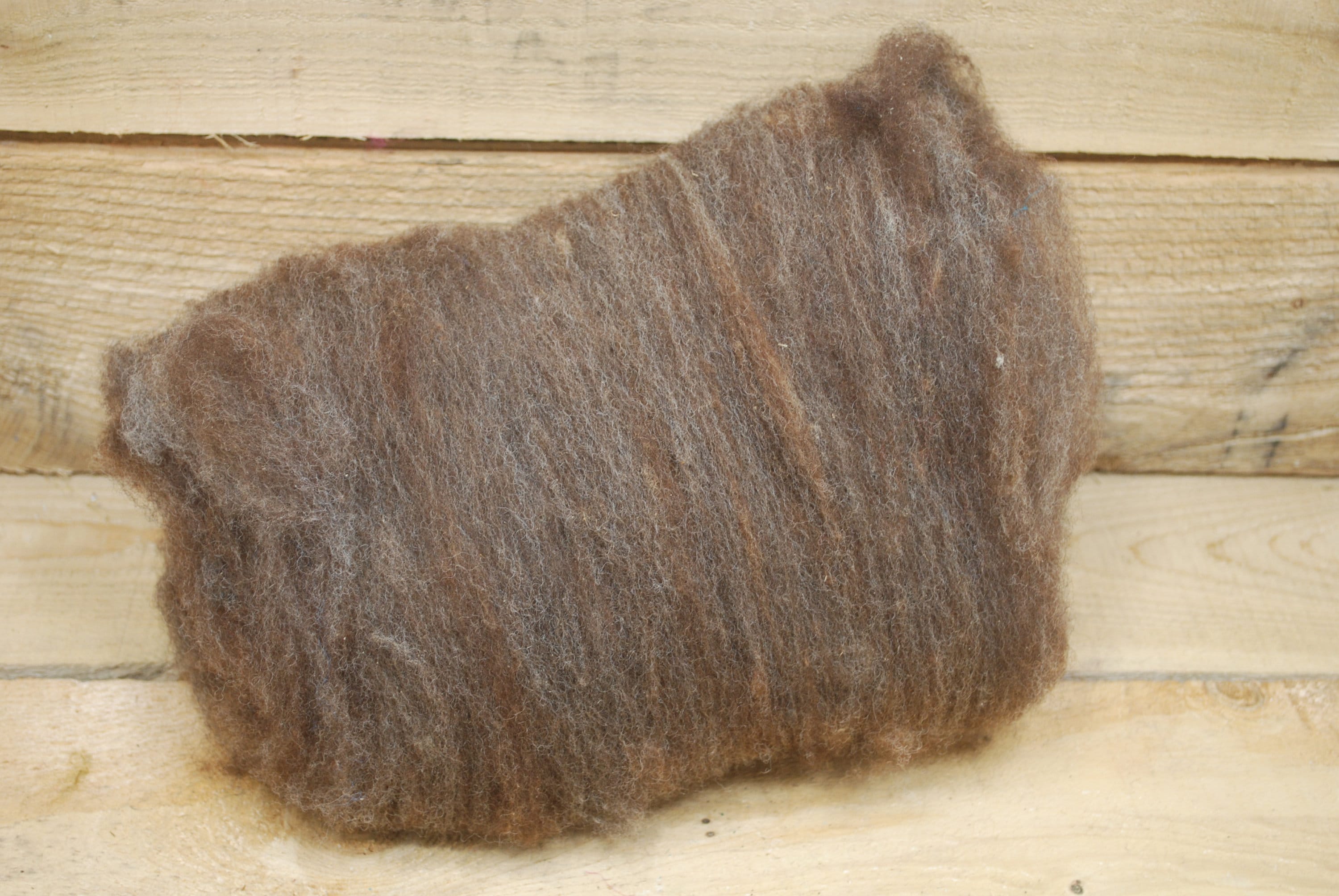 Natural Colored Farm Blend Wool Batts