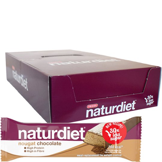 Laatikollinen Ateriankorvikepatukoita Nougat Chocolate 18kpl - 43% alennus