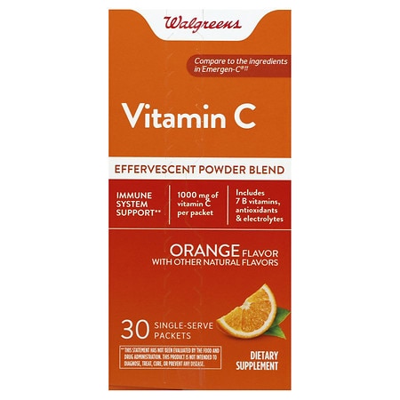 Walgreens Effervescent Powder Blend Orange Flavor with other natural flavors - 30.0 ea