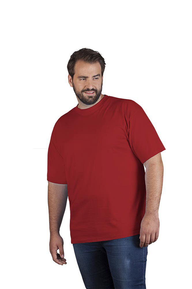 Premium T-Shirt Plus Size Herren, Kirschrot, XXXL