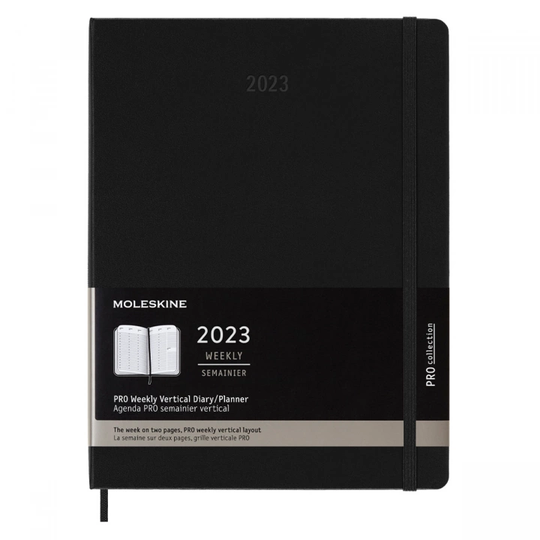 Osta Moleskine 12M Kalenteri Weekly PRO XL Black netistä