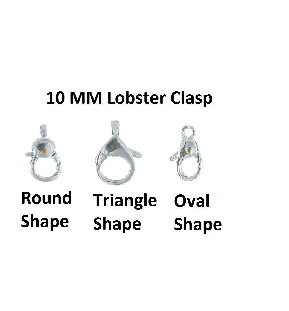 10 Pcs 925 Sterling Silver Mm Lobster Clasps, Clasp, Claw Wholesale Clasp, Necklace