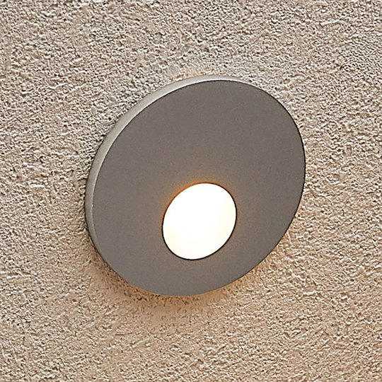Arcchio Vexi -LED-uppovalaisin, pyöreä, hopea