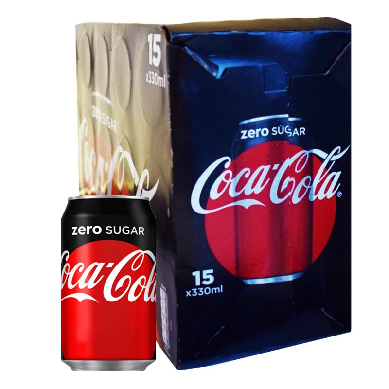 Läsk Coca Cola Zero 15 x 330ml - 34% rabatt
