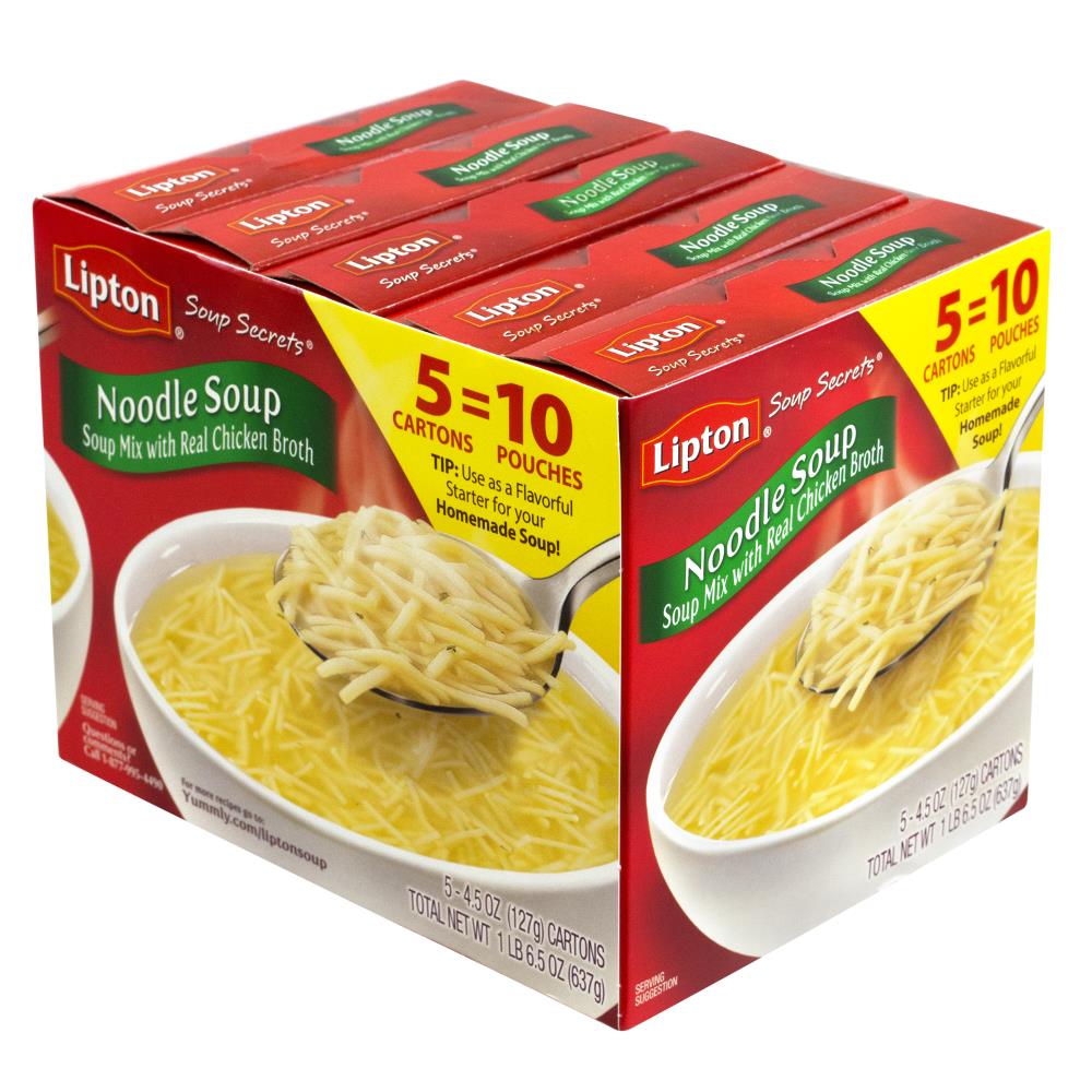 Lipton Lipton Noodle Soup Mix, 2 Pouch Box, 5 Pack | 220-00689