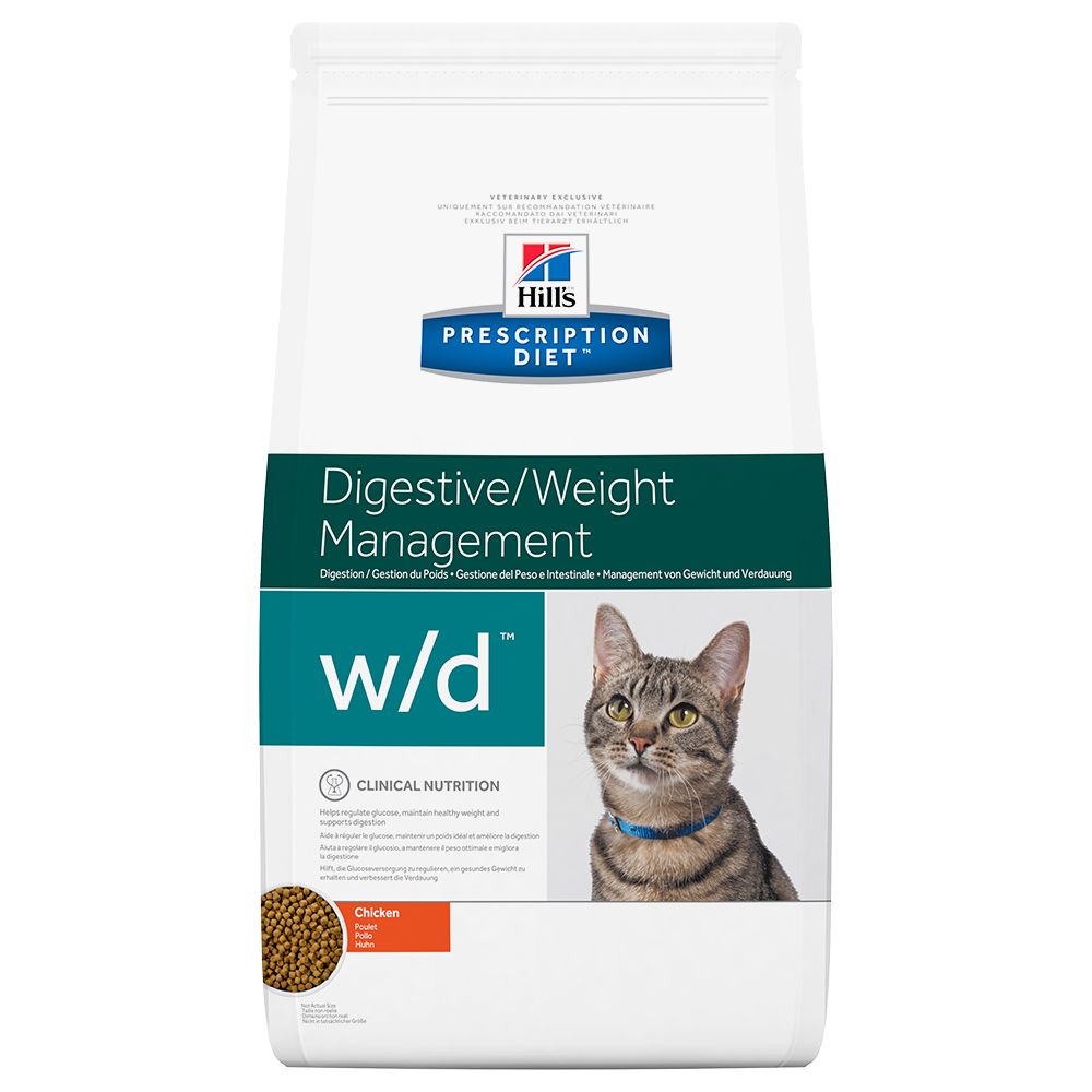Hill's Prescription Diet Feline w/d Digestive/Weight Management - Chicken - Economy Pack: 2 x 5kg