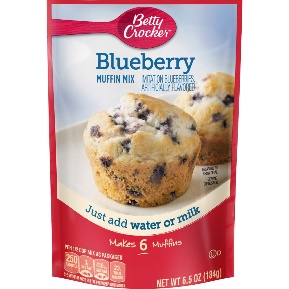 Betty Crocker Blueberry Muffin Mix - 6.5 oz