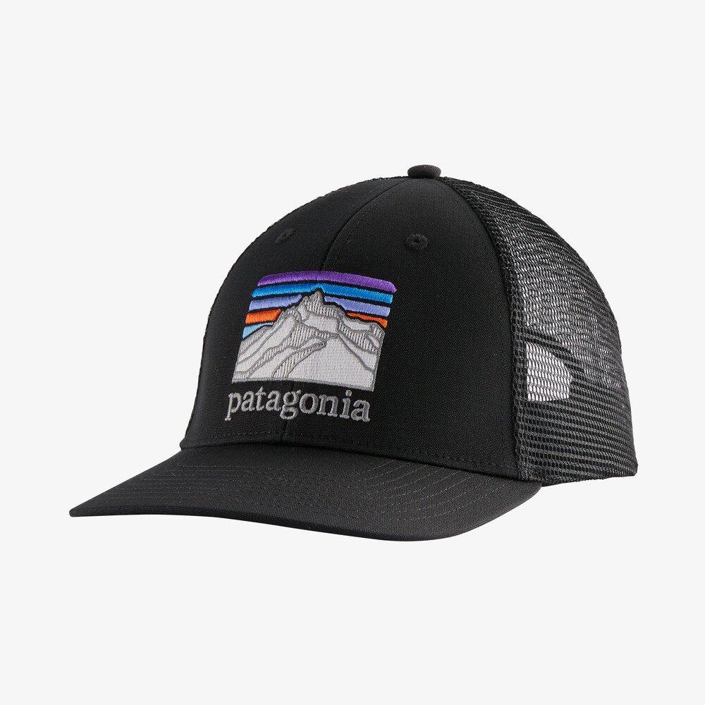 Patagonia Unisex Line Logo Ridge LoPro Trucker Hat, Black