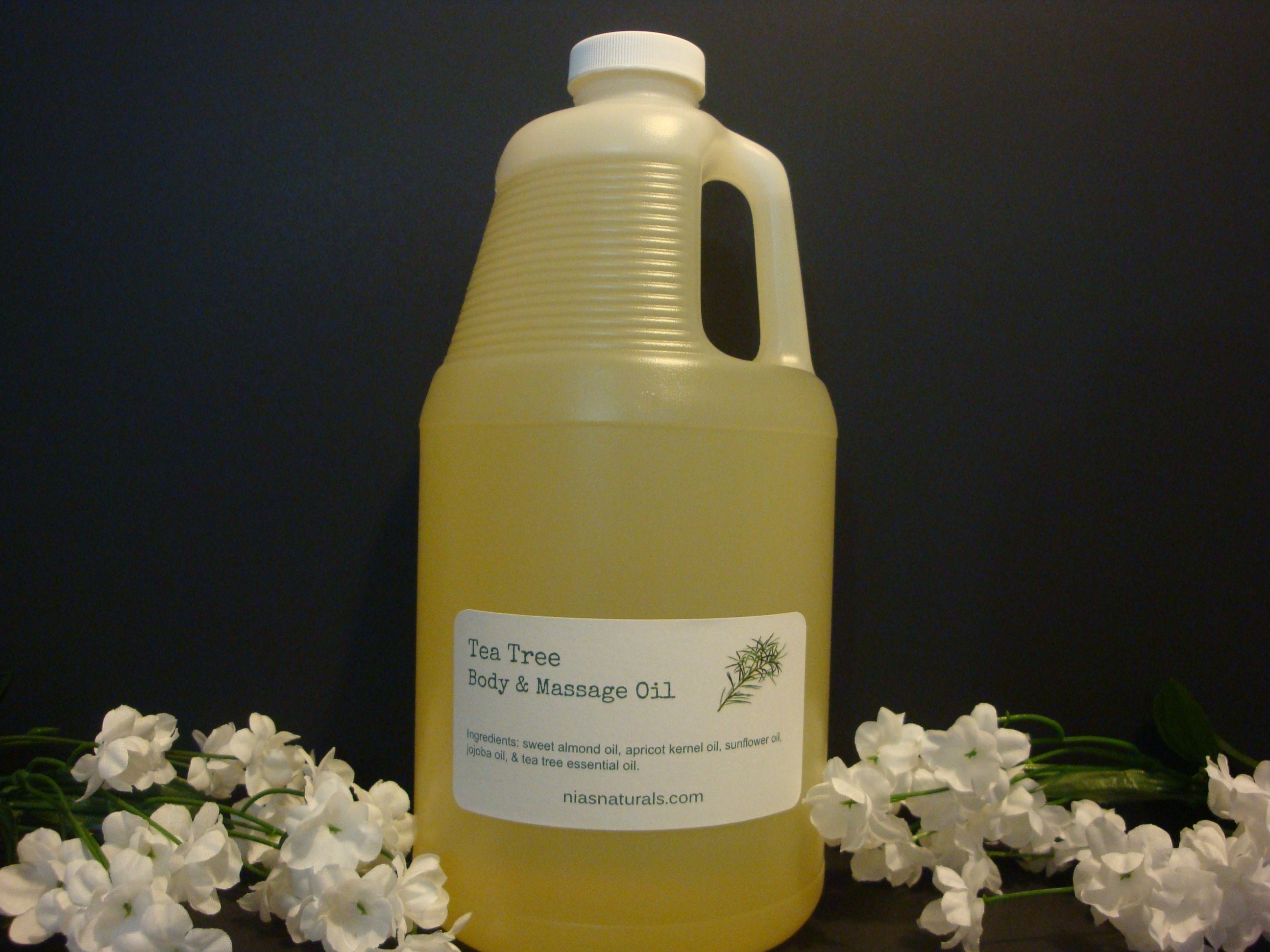 Tea Tree Body & Massage Oil, Hair Blend 1/2 Gallon | 64Oz 100% Natural