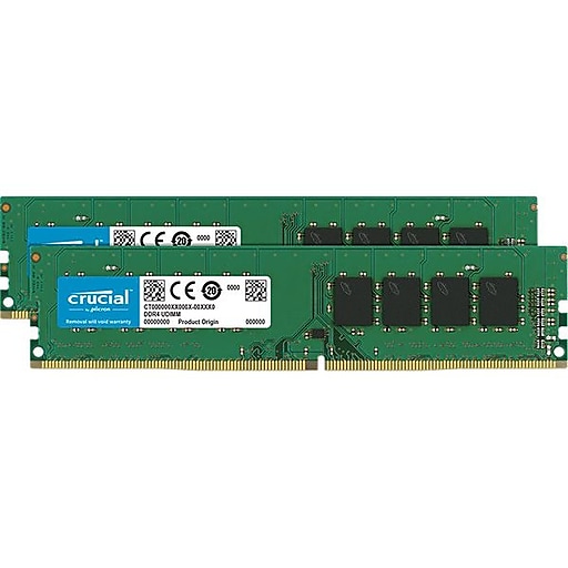 Crucial CT2K4G4DFS824A 8GB (2 x 4GB) DDR4 SDRAM UDIMM DDR4-2400/PC4-19200 Desktop Memory Module