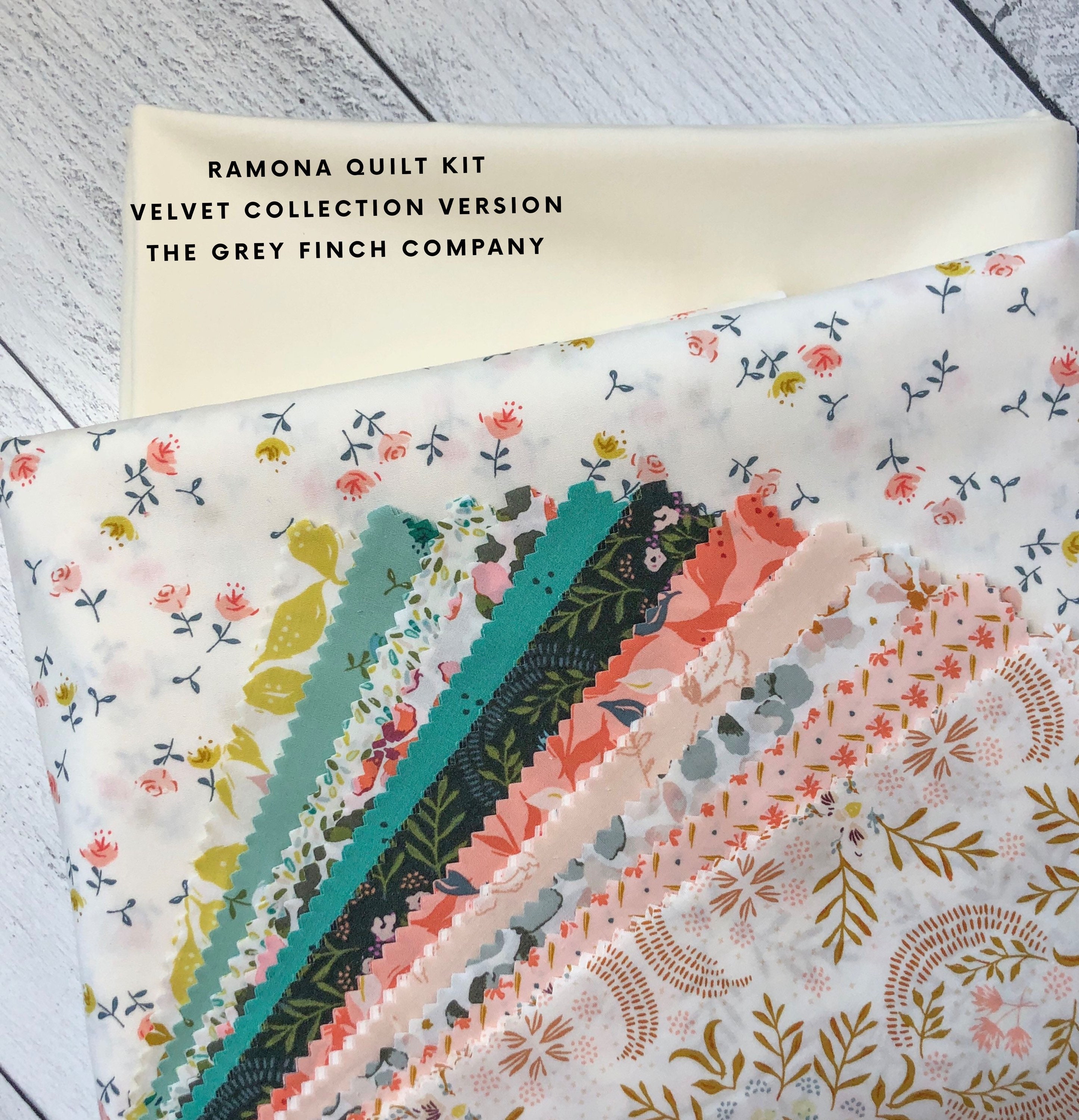 Ramona Quilt Kit - Velvet Collection Version Pattern By Penelope Handmade