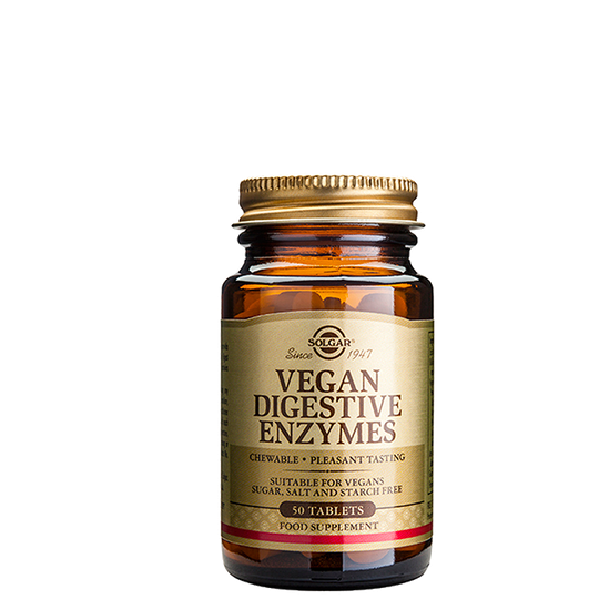 Vegan Digestive Enzymes, 50 tabletter