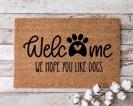 Hope You Like Dogs Doormat, Dog Lovers Gift, Funny Doormat, Funny Welcome  Mat, Housewarming Gift, Dog Doormat, Front Door Mat, Doormats 