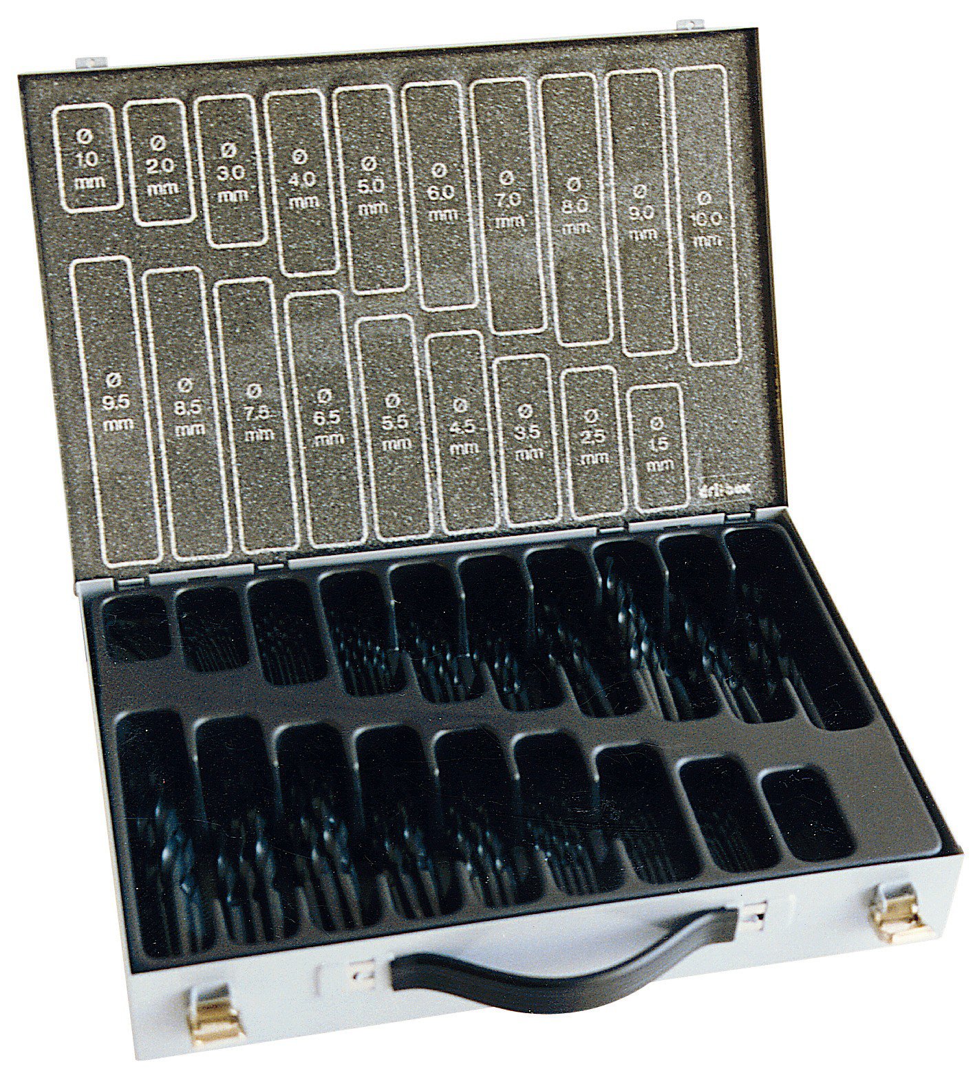 Borrkassett låda HSS 1-10mm