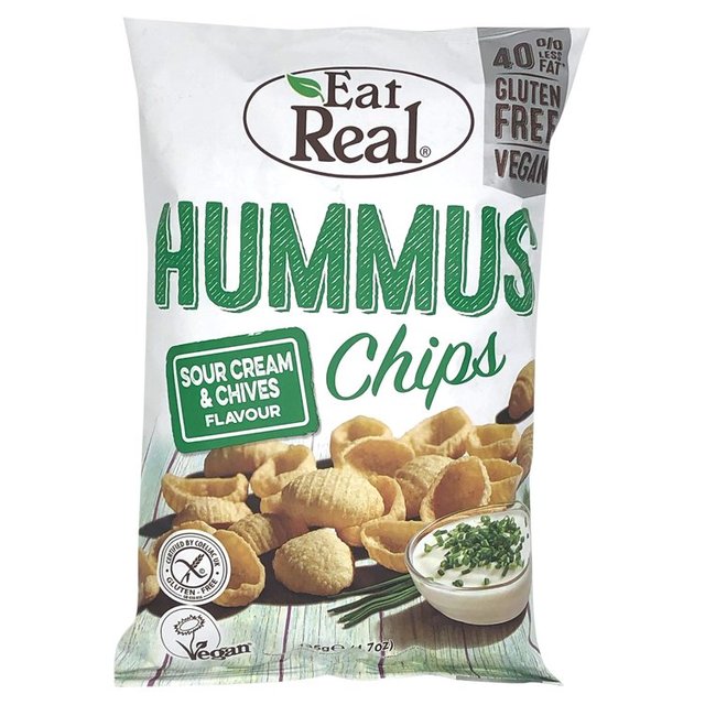 Eat Real Hummus Sour Cream & Chives Flavour Chips