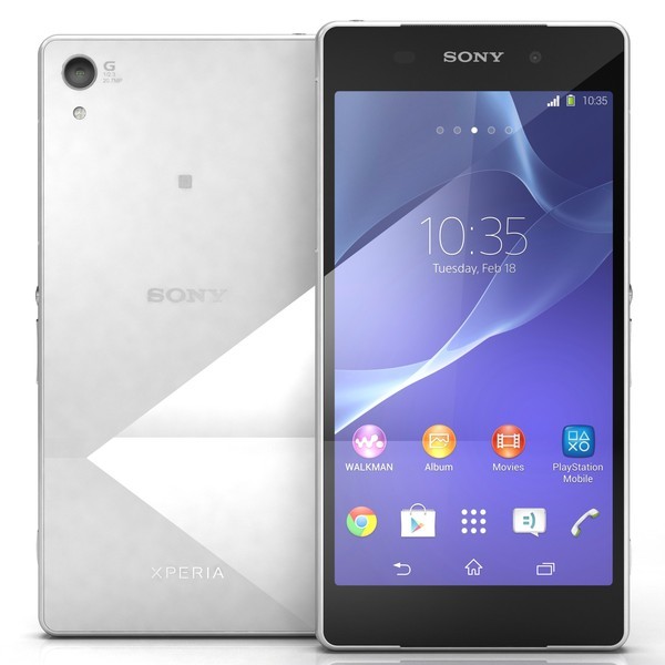 Sony Xperia z2 white 3gb ram 16gb rom 20.7mp camera 5.2 screen 4g smartphone