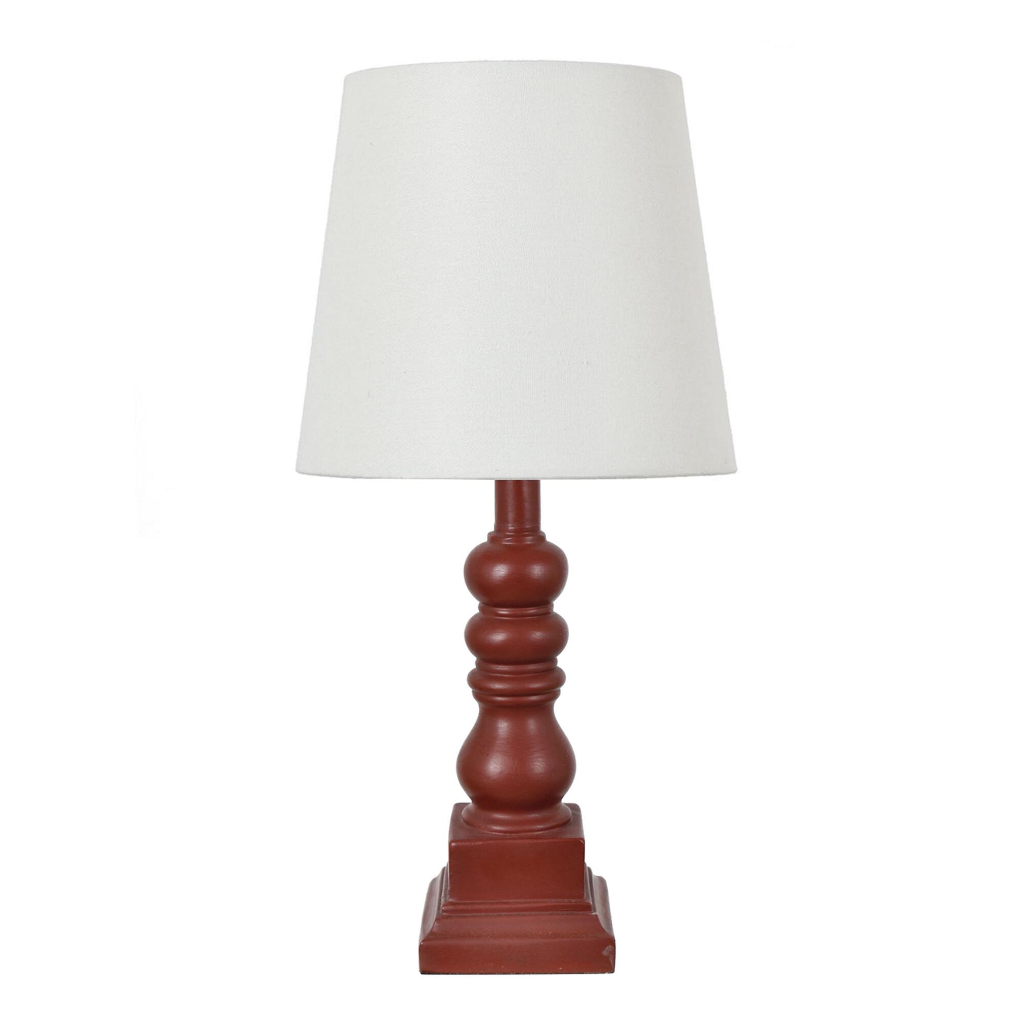 Turned Candlestick Liam Table Lamp: Red by World Market