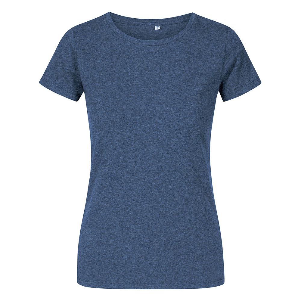 X.O Rundhals T-Shirt Plus Size Damen, Marineblau-Melange, XXXL