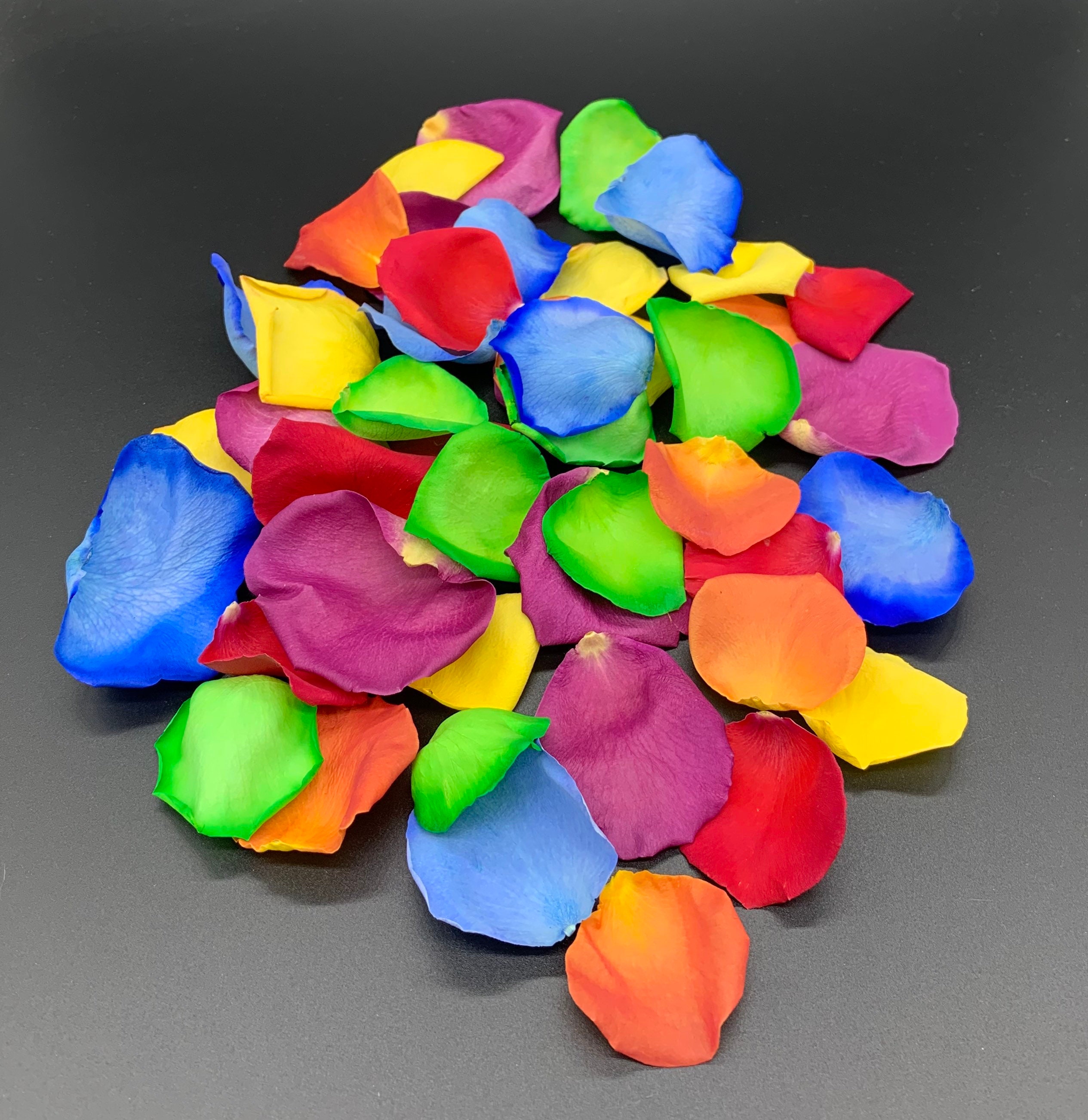 Rose Petals, Rainbow Blend, Real Freeze Dried Rose Petals, Perfectly Preserved